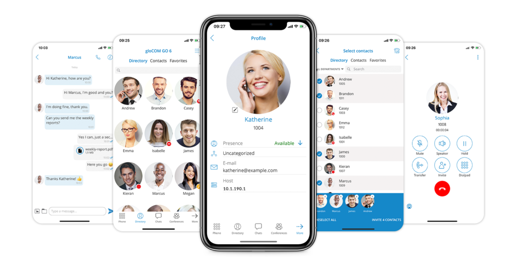 gloCOM is a powerful desktop and mobile Unified Communications